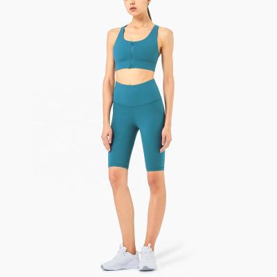 China Wholesale Seamless QUICK DRY Peach Hips Sports Bra And Biker Shorts Set Custom Logo Women Bike Sports Abbreviations for sale