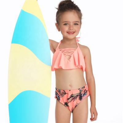 China Beautiful Children's Swimwear Girls Swimwear Girls Swimsuit Wholesale Breathable Children's Micro Bikini for sale