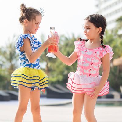 China Wholesale-Breathable Children's Swimwear Bikini Kids Bathing Suit Cotton Kids Swimwear Dress Kids Girls Bathing Suits for sale