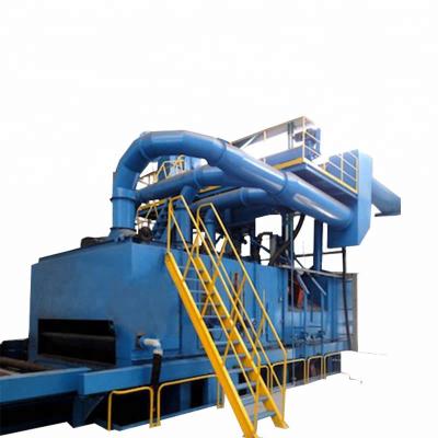 China Rollytech Brand Q69 Machines Shot Blasting Machine For Steel Plate Steel Structure H Beam Surface Cleaning for sale