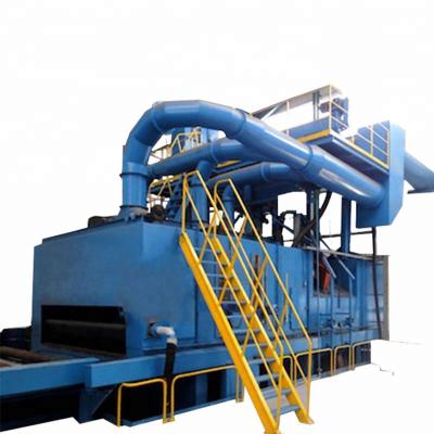 China Large Metal H Beam Steel Plate Steel Pipe Shot Blasting Machine for sale