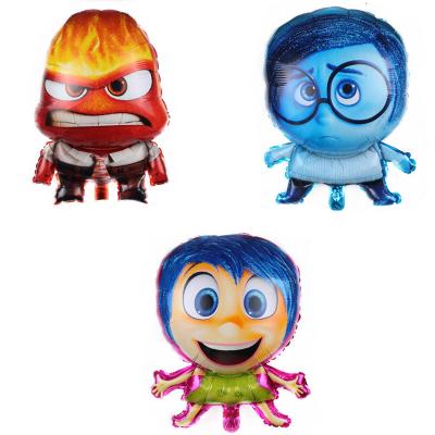 China Upside Down Foil Balloon Joy Anger Emotion Sad Balloon Agent Spirit Cartoon Toy Gift For Kids for sale