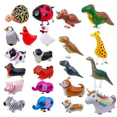 China Wholesale Hot Selling Party Decoration Cartoon Pet Walking Animals Globos Foil Balloons For Party Decoration Kids Play for sale