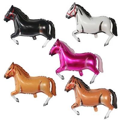 China New Hot Selling Toy Children's Birthday Party Gift Decoration Galloping Horse Cartoon Foil Animal Balloon for sale