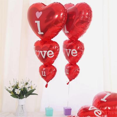 China Large Word Wedding Party Decoration LOVE Red Hearts Foil Balloons Balloon for Wedding Party Decoration, Valentine's Day Gifts, Girlfriend Balloon for sale