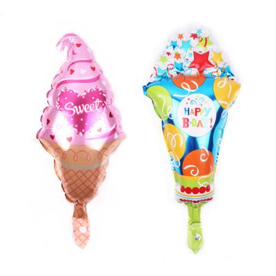 China Gift Toy Wholesale Price Mini Foil Helium Ice Cream Foil Balloon For Kids Birthday Dessert Party Supplies Hot Sale for sale