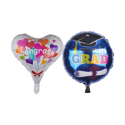 China Gift Toy Wholesale 18 inch Graduation Foil Helium Party Balloon for Congratulations Graduation Party Decoration Party Supplies for sale