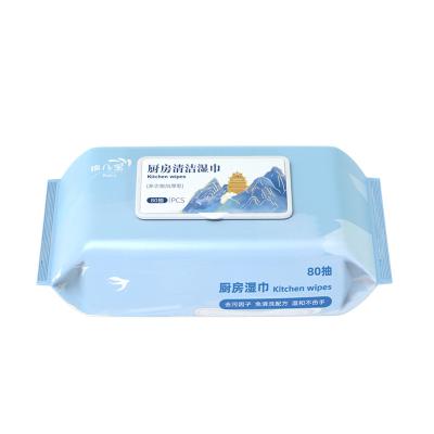 China Sustainable Wet Wipes Household Kitchen Wipes For Cleaning And Removing Grease Stains Disposable Wipes for sale