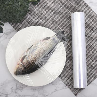 China Customized Moisture Proof Rolling Film Stretch Silicone Food Plastic Covers Cling Plastic Sticky Plastic Wrap for sale