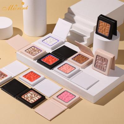 China Waterproof Custom Face Body 8 Color Blush And Highlighter Bar Palette Private Label Shimmer Bronzer Powder Makeup Single Bar Powder for sale