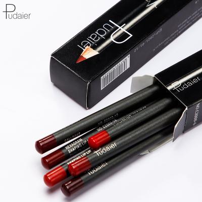 China 2022 waterproof new arrived wholesale lipliner top liner lip liner dye lip liner pencil pudaier luxury waterproof liner for sale