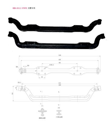 China FOR FRONT 43111-37070 Front Axle Beam for HINO HT125 HT130 for sale