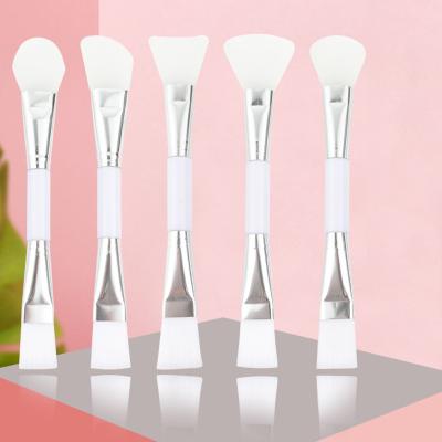 China Beauty Face Care Makeup Tools Beauty Mask Brush Kit With Logo Synthetic Double Sided Face Mask Brush For Clay Mask for sale