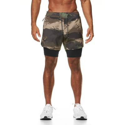 China Anti-Wrinkle Summer Hot Selling Men's Gym Shorts Quick Dry Elastic Drawstring Waist Fitness Shorts Men for sale