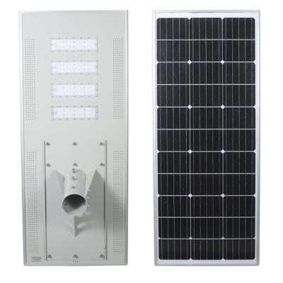 China Ip65 Outdoor Built-In Battery Integrated Solar Led Street Light 30-200W Power Output for sale