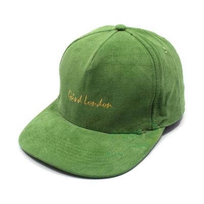 China COMMON Custom Unstructured Corduroy Dad Snapback Snapback Hat Khaki Hat for sale