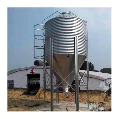 China Chicken farm factory direct dip-galvanized plate bulk feed silos in China for sale