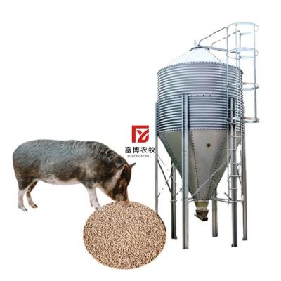 China Hot Sale Poultry Hopper Cheap Grain Storage Poultry Feed Silos For Pig Farm for sale