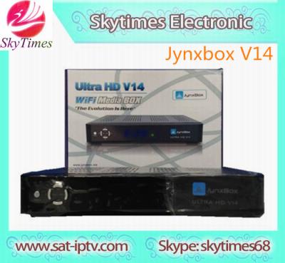 China jb200 wifi JYNXBOX ULTRA HD V5 satellite receiver ultra hd v14 fan installed fta hd receiver 1080p for sale