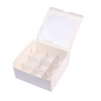 China Window Bakery Pastry Package Recyclable Paper Box for sale