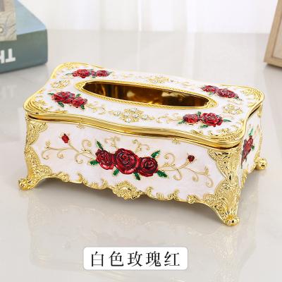 China Art Decor European Hotel Rectangle Acrylic Tissue Box Holder Waterproof Plastic Cloth Tissue Holder For Bathroom for sale