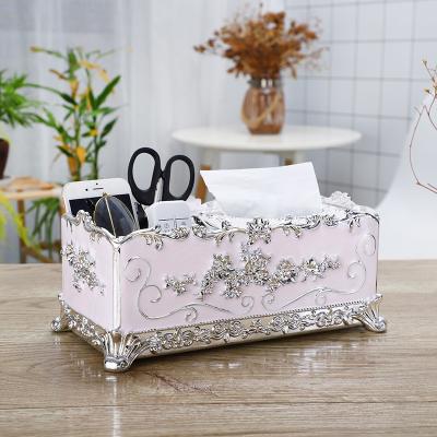 China 2021 Multifunctional Creative Art Decor Hotsale Tissue Box 10.1*4.7*4.1in Large Tissue Box With Acrylic for sale