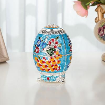 China Beautiful Peacock Gold Toothpick Holder Viable Zinc Alloy Vase For Toothpick Reservoir for sale