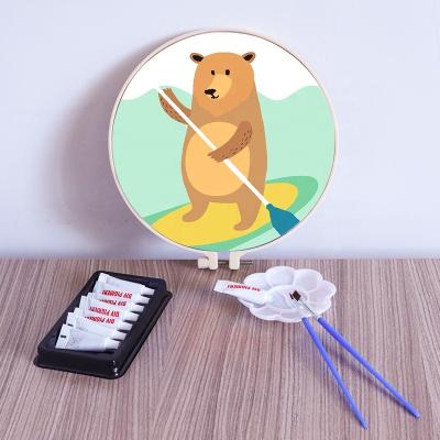 China Diy Marketable Animal Cartoon Bear Oil Painting By Numbers Photo In Digital Painting By Numbers Girl for sale