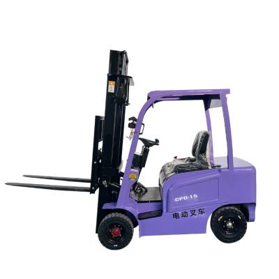 China Building Material Shops Electric Forklift 1 Ton 1.5 Ton 2 Ton 3 Ton Battery 48V Battery Operated Forklift for sale