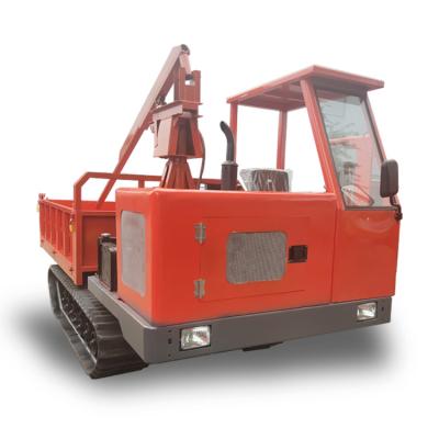 China manufacturer for agriculture rubber dump truck track unloader hand push crawler dumper 1-10tons < 4L for sale