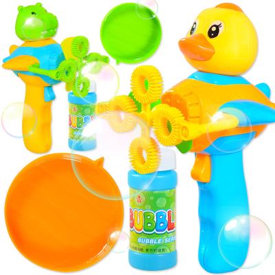 China Electric Gun Cartoon Game Full Automatic Sand Bubble Blowing Gun for sale