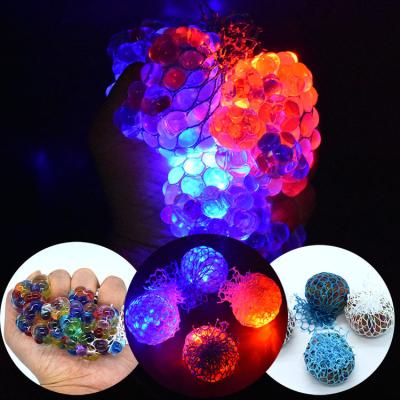 China Toy Mesh Squishy Squishy Ball with Grape Light Squishy Squishy Ball for sale