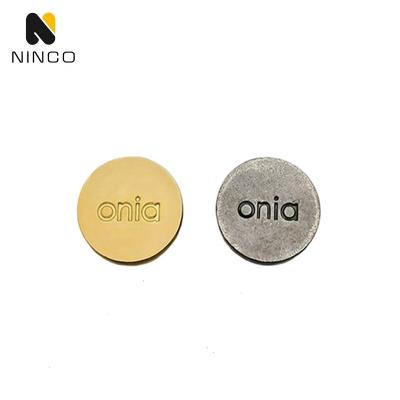 China Viable All Types Round Metal Botones Decorativos Buttons Para Jeans Logo Metal Snap Button Brass Custom Engraved Colors for sale