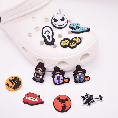 China Fashion Assorted Soft Designer Croc Shoes Charms PVC Halloween Detachable Croc Charms Clog Shoe Decoration Charm Bracelet Accessories for sale