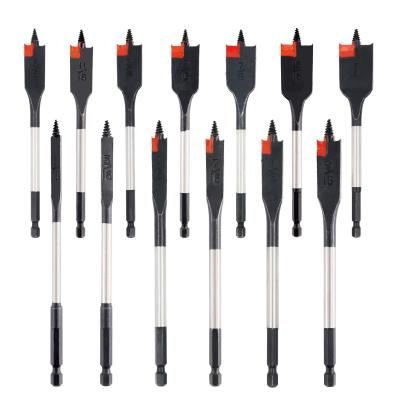 China 13PC High Quality High Quality Excavator Drill Bit Set Shovel Flat Drill Bit Set General HCS Industry For Wood Drilling for sale