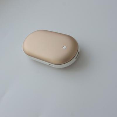 China Golden Aluminum USB Hand Warmer Power Bank Fast Charging Battery Pack for sale