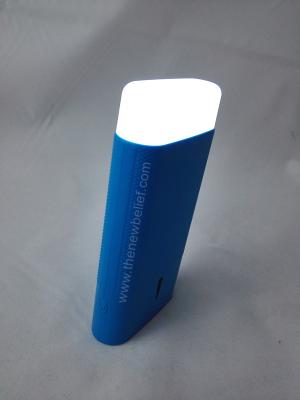 China Mini Fluorescent Multi Function Power Bank , LED Flashlight Power Bank for sale