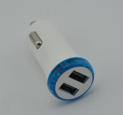 China 3.6V 10A Car Dual USB Charger , Quick Charging Car Charger High Output 180g for sale