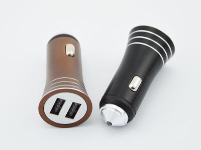 China High Speed Mini USB Car Charger 5V 3A Safe Hammer Flashlight Looking for sale