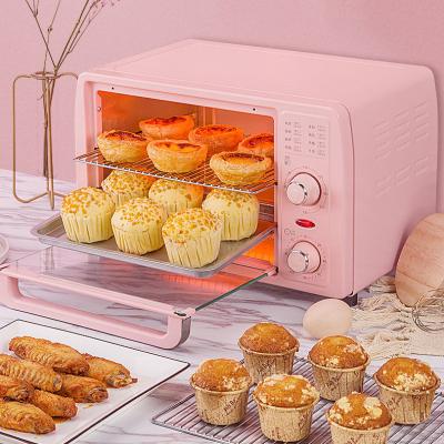 China 2021 New Easy Clean Electric Multifunctional Baking Oven 800W Mini Electric Oven 12L Oven for sale