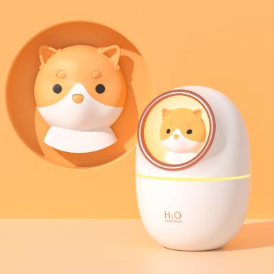 China Custom Cassanbella Air Purifier Humidifier H2O Humidificadores Space Capsule Pet Shape Logo Mini Portable Car USB With LED Light for sale