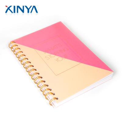 China XINYA Hardcover Products School Student Hot Selling Customized Slogan Spiral Notebook Notebook for Girls for sale