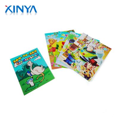 China For Home Use XINYA Bulk Shopping Soft Cover Kids Coloring Book Custom Printing With Punching for sale