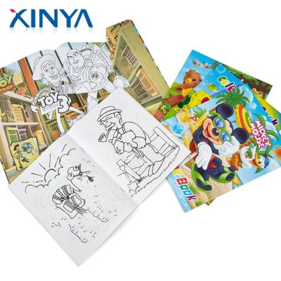 China For Home Use XINYA Wholesale Custom Printing Cheap Children Filling Coloring Drawing Book For Children for sale