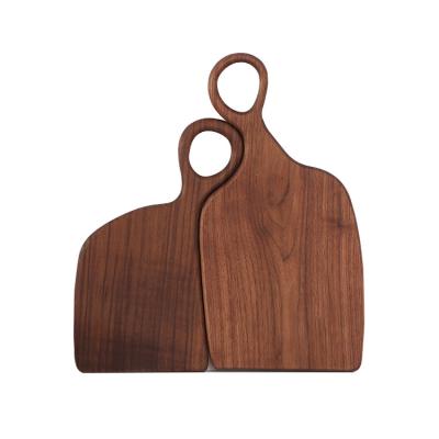 China Disposable Luxury High Quality Cutting Steak Fruit Black Walnut Vegetable Wooden Cutting Board for sale