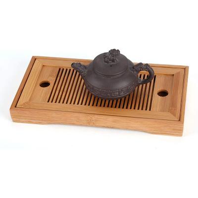 China Tea Tray Serving Tray Promotional Bamboo High Quality Wooden Table Tray for sale