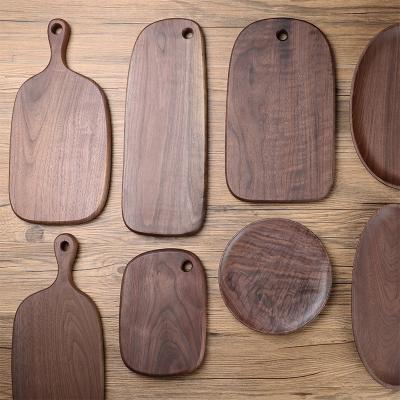 China Sustainable New Custom Black Walnut Wood Cutting Unique Cutting Board for sale