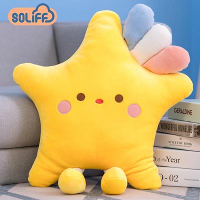 China Anti-static Cute Cloud Star Cloud Cushion And Plush Pillow Super Soft Toys Custom Design Pillow for sale