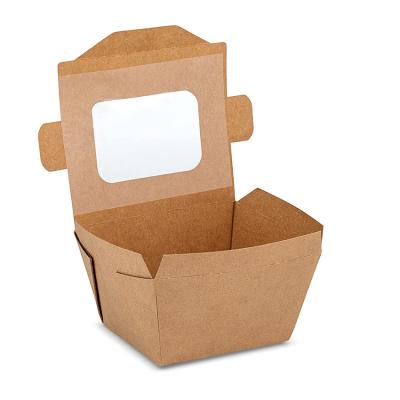 China Wholesale Recyclable Kraft Fast Food Container Packaging Boxes Chicken Nugget Paper Box Korean Custom Printing for sale