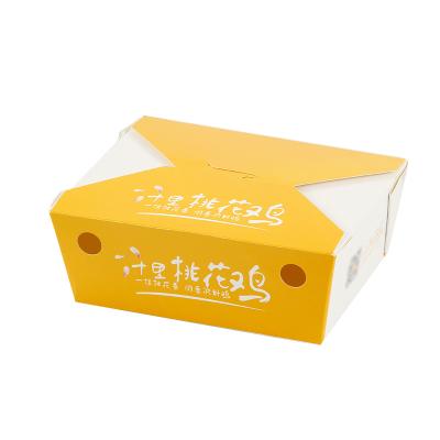 China Eco Fried Chicken Packaging Boxes Food Grade Recyclable Cheap Packaging Paper Box Custom Logo for sale